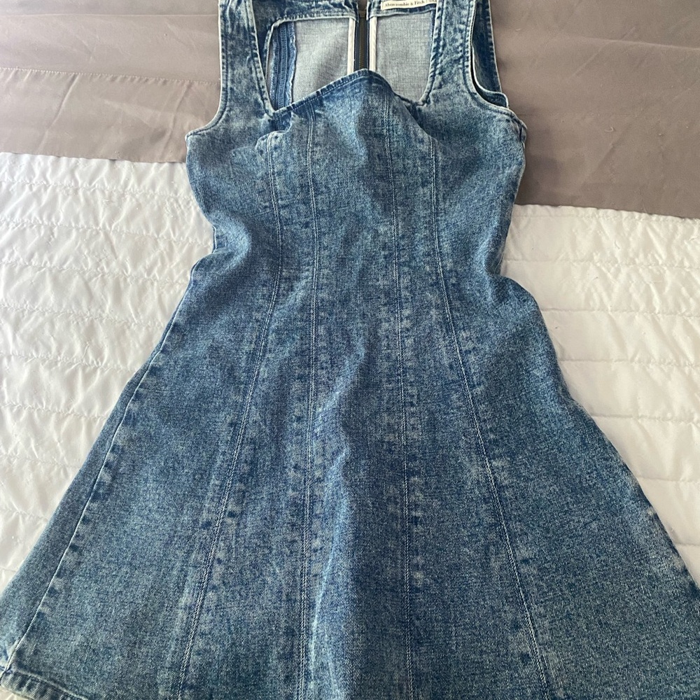 Abercrombie & Fitch Blue Denim Mini Dress